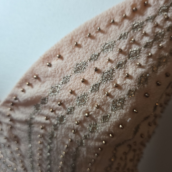 Lulu's Blush Beaded Evening Dress Midi - Picture 4 of 11